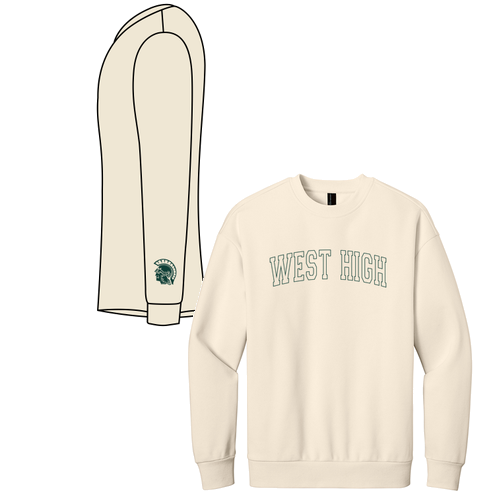 District V.I.T. Heavyweight Fleece Crew -- Griege