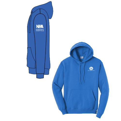 Port and Company Tall Core Fleece Pullover Hooded Sweatshirt -- Royal