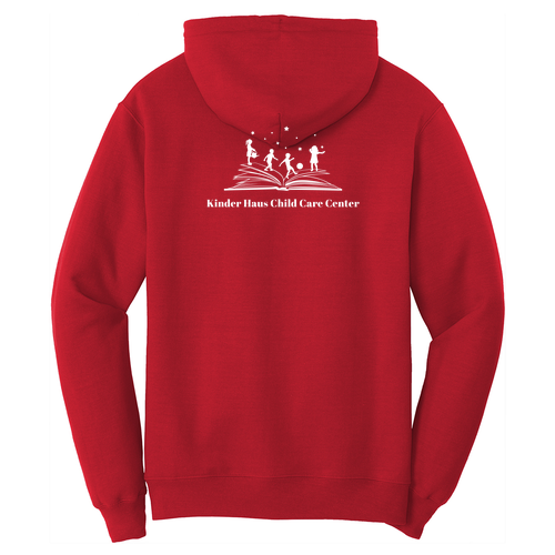 Port and Company Core Fleece Pullover Hooded Sweatshirt Red