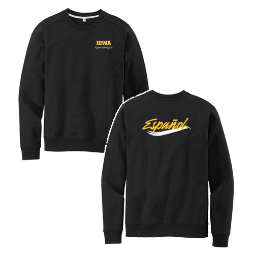 Español District Re-Fleece Crew -- Black