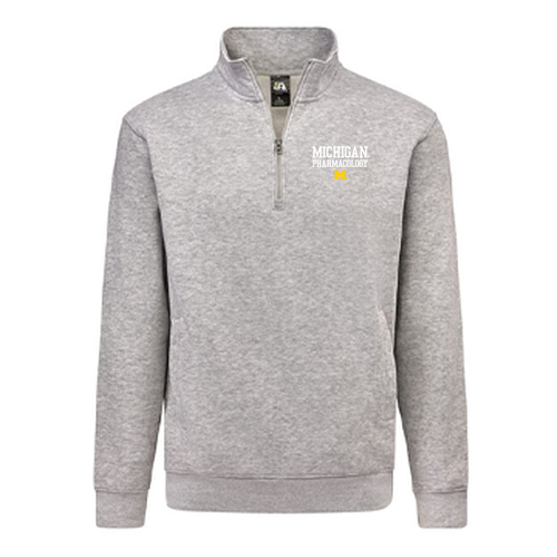 J America Soft BTB Fleece 1/4 Zip Sweatshirt -- Oxford