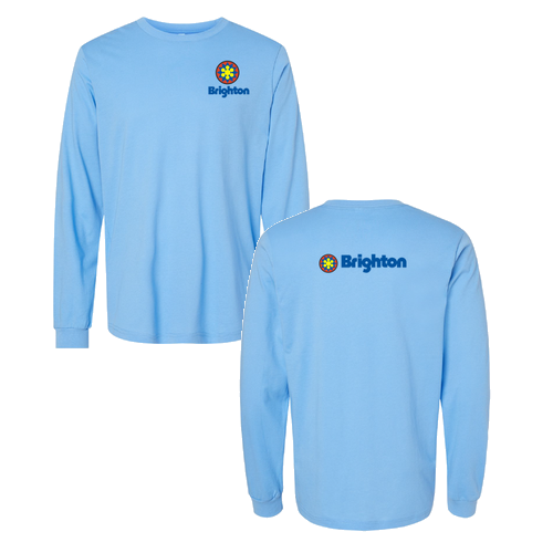 Brighton Logo 2 Full color -- Long Sleeve Carolina Blue