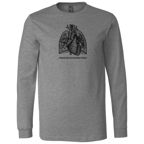 Bella+Canvas Unisex Heather Cvc Long Sleeve Tee- Heathers -- Deep Heather