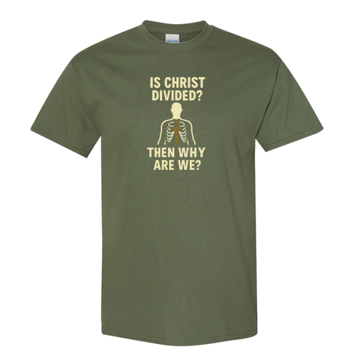 Divided Tee -- Military Green