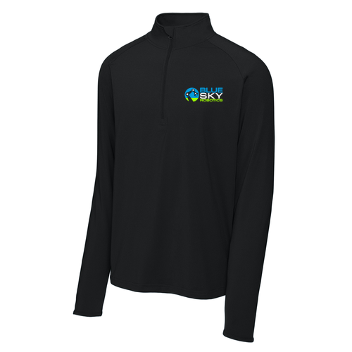 Sport Tek Sport Wick Stretch Half Zip Pullover -- Black