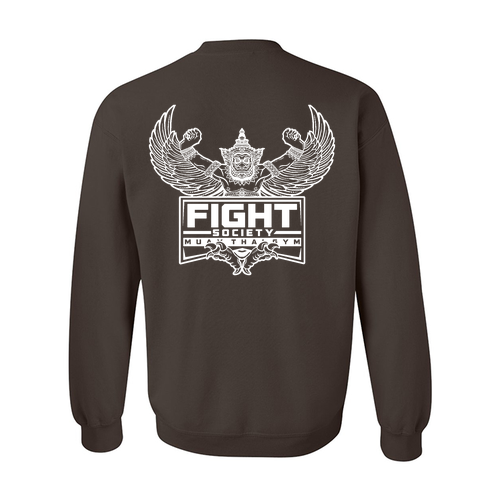 Gildan Heavy Blend Crew Neck Sweatshirt -- Dark Chocolate