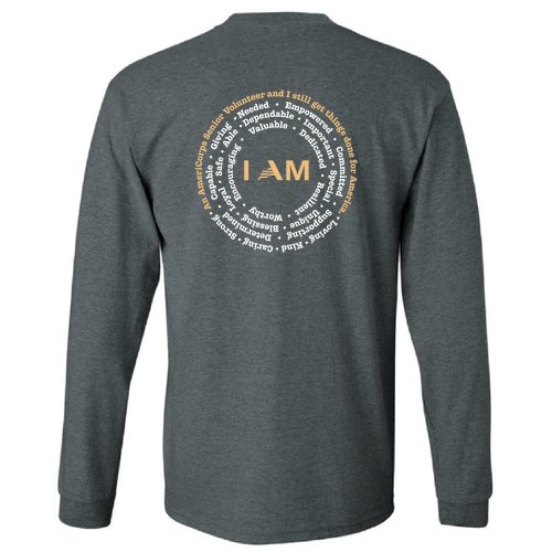 I Am Longsleeve -- Dark Heather