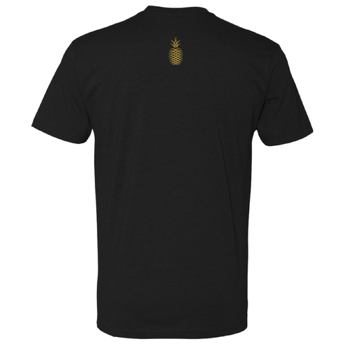 Next Level Mens Crew White and Gold PAU Logo
