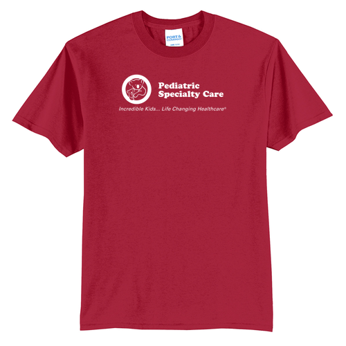 Port and Company 50/50 Blend Basic T-Shirt -- Red