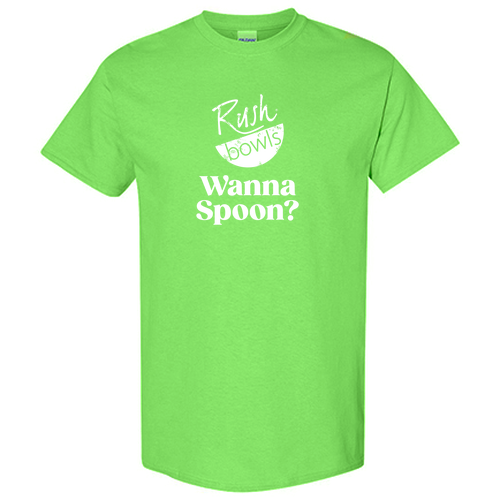 Rush Bowls Wanna Spoon Lime Tee