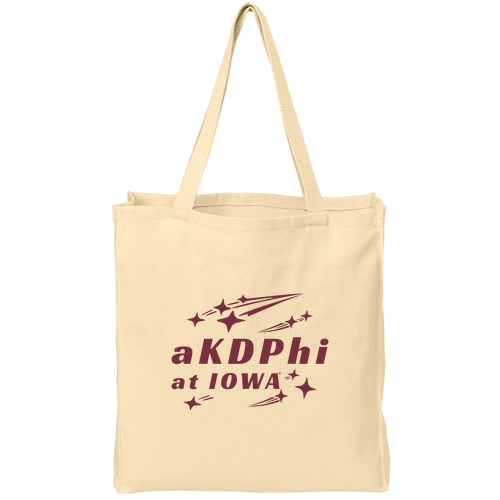 Port and Company Over The Shoulder Grocery Tote -- Natural