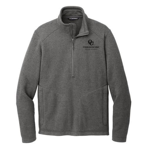 Port Authority Arc Sweater Fleece 1/4-Zip -- Grey Smoke Heather