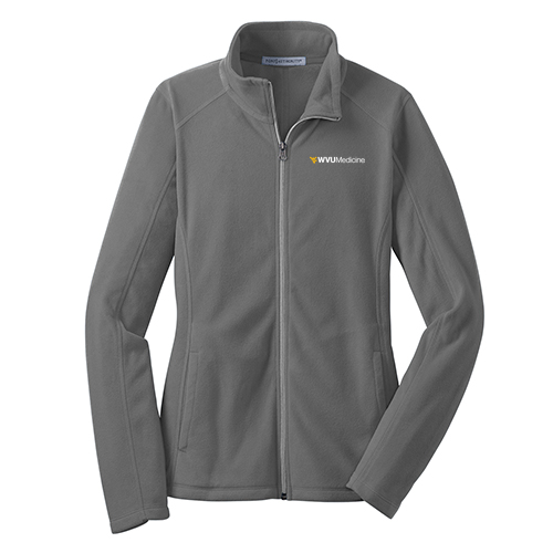Port Authority Ladies Microfleece Jacket -- Pearl Grey