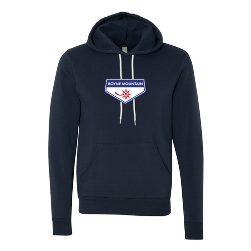 Boyne Mountain Logo 1 Full color -- Pullover hooded sweatshirt Navy