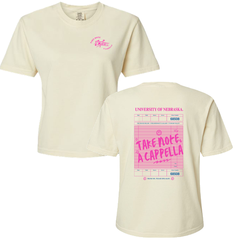 Take Note Ticket Boxy Tee