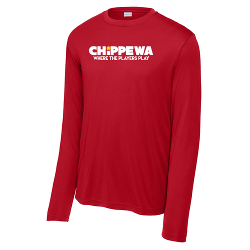 Sport Tek Long Sleeve Wicking Competitor -- Deep Red