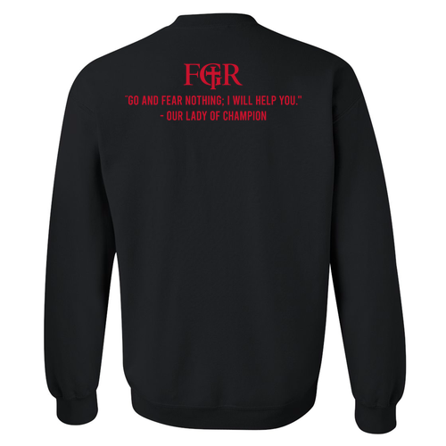 Mens/Unisex Gildan Champion Crewneck Sweatshirt -- Black
