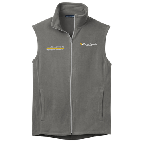 Port Authority Microfleece Vest -- Pearl Grey