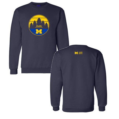 Champion Powerblend Crewneck Sweatshirt -- Navy