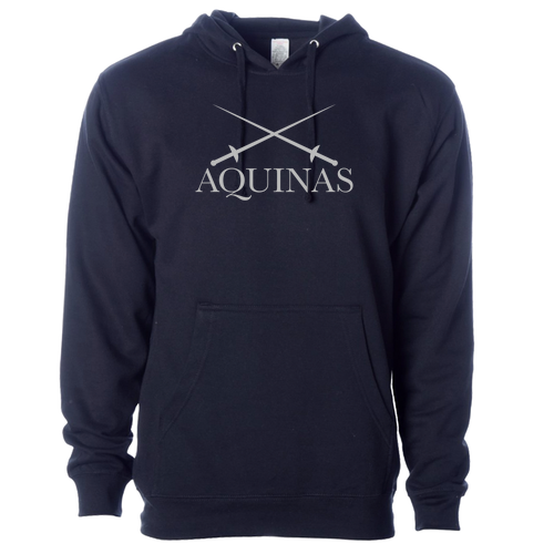 Crossed Swords  Independent Trading Hooded Sweatshirt -- Classic Navy