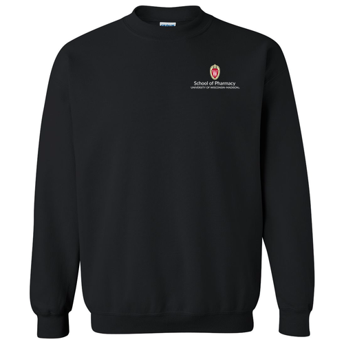 Gildan Heavy Blend Crew Neck Sweatshirt -- Black (Embroidery)