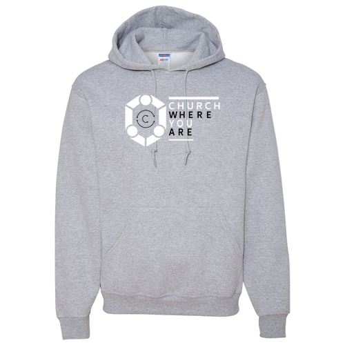 Mens/Unisex Jerzees 8 oz 50/50 Nublend Hooded Sweatshirt -- Athletic Heather