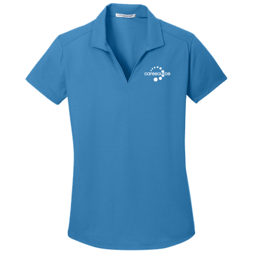 Ladies Port Authority Dry Zone Grid Polo -- Celadon Blue