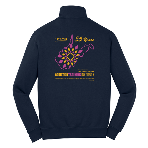 Sport Tek Quarter Zip Sweatshirt -- True Navy