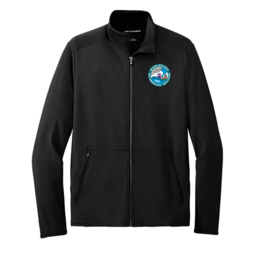 Port Authority ® Accord Stretch Fleece Full-Zip -- Black