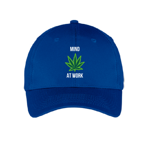 Mind at Work Embroidered Cap -- Blue
