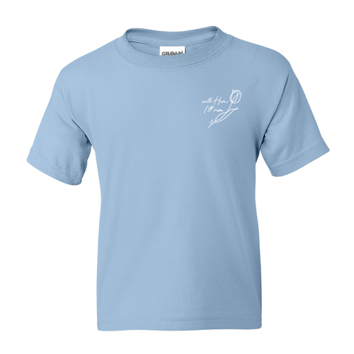 Youth Gildan Dry Blend 50/50 T-Shirt Light Blue