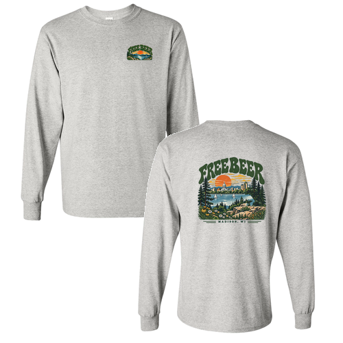 Gildan Heavy Cotton Longsleeve Basic T-Shirt -- Ash