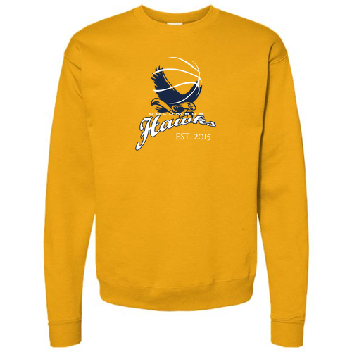 Hanes EcoSmart Crewneck Sweatshirt -- Gold