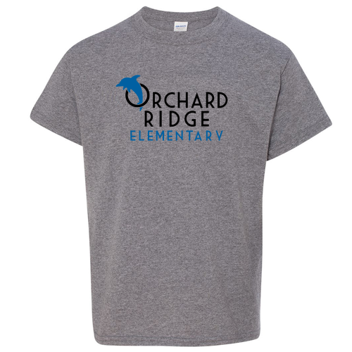 Youth Gildan Heavy Cotton Basic T-Shirt -- Graphite Heather