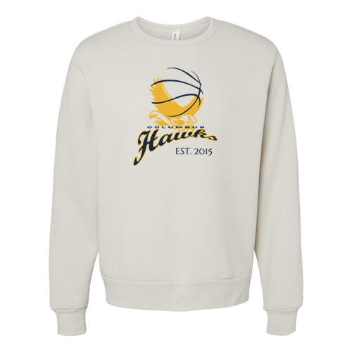 Bella+Canvas Sponge Fleece Classic Crewneck Sweatshirt -- Heather Dust