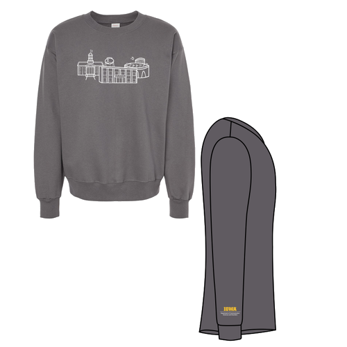 Hanes 90/10 Ultimate Cotton Crew Sweat -- Smoke Grey