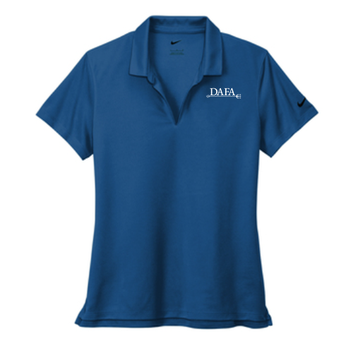 Nike Ladies Dri-Fit Micro Pique 2.0 Polo -- Gym Blue