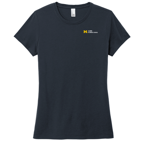 Ladies District Soft Perfect Tri Tee -- New Navy