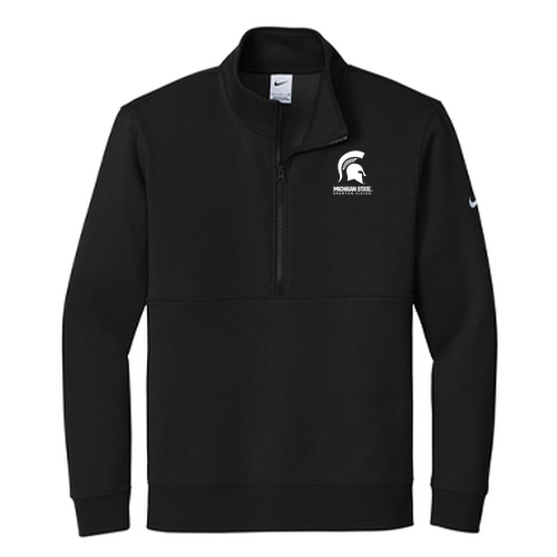 Nike Club Fleece Sleeve Swoosh 1/2-Zip -- Black