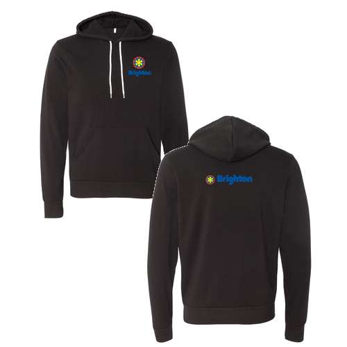 Brighton Logo 2 Full color -- Pullover Hooded Sweatshirt Black