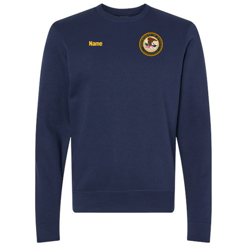 J. America BTB Fleece Crew -- True Navy