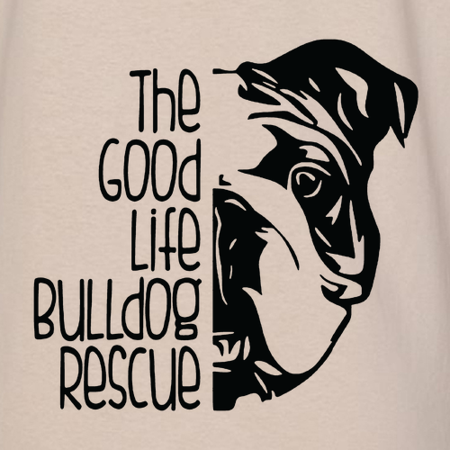 Good Life Bulldog Rescue Long Sleeve Tee -- Sand