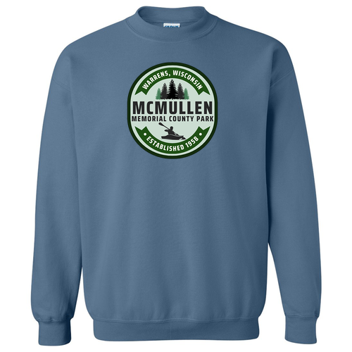 Gildan Heavy Blend Crew Neck Sweatshirt -- Indigo Blue