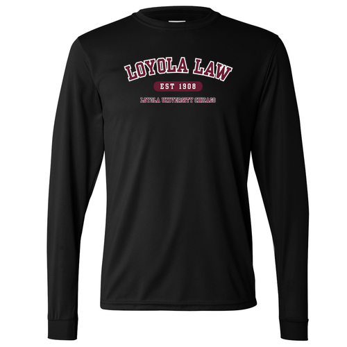 Loyola Law Performance long sleeve -- Black