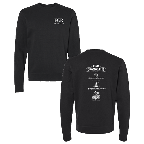 J. America Soft BTB Fleece Crewneck Sweatshirt -- Black