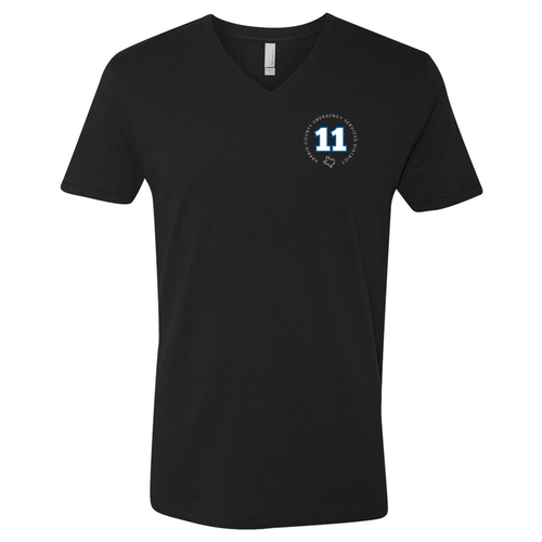 Next Level Unisex Premium Fitted V-Neck T-Shirt -- Black