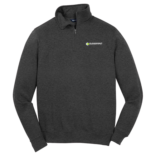 Sport Tek Quarter Zip Sweatshirt -- Graphite Heather