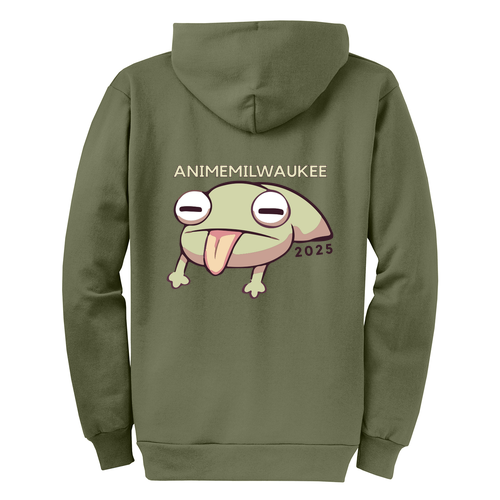 Port and Company Classic Full Zip Hooded Sweatshirt -- Olive Drab Green