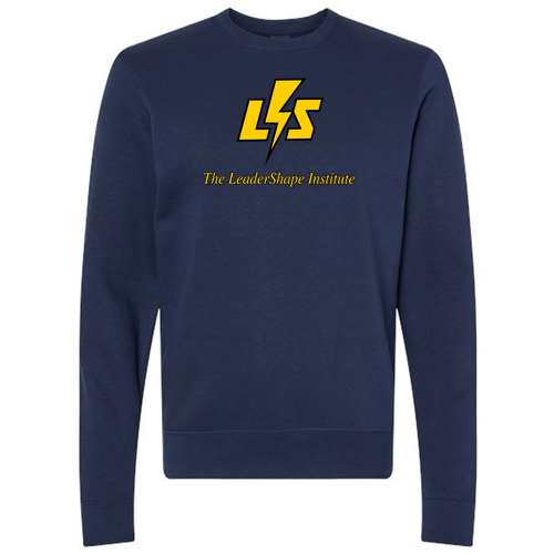 J. America Soft BTB Fleece Crewneck Sweatshirt -- True Navy