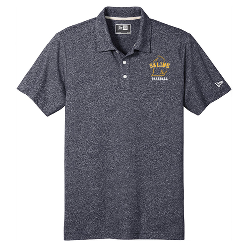 New Era Slub Twist Polo -- True Navy Twist